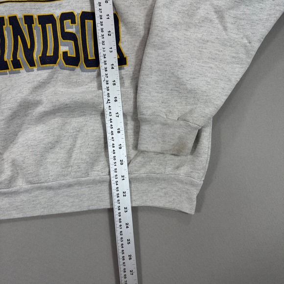 Vintage University‎ Of Windsor Sweatshirt Men's Large Gray Balboa Beach Club - Picture 4 of 7
